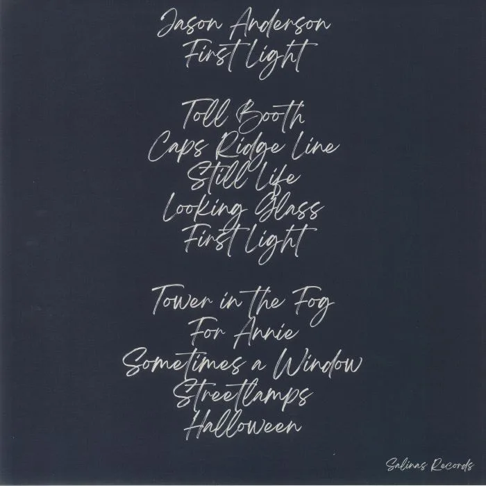 Обратная сторона обложки — Jason ANDERSON — First Light