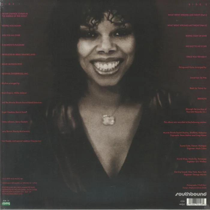 Back cover — Millie JACKSON — A Moment's Pleasure (reissue)