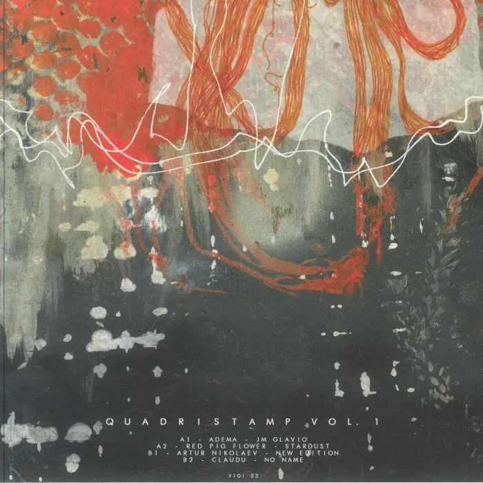 Back cover — ADEMA / RED PIG FLOWER / ARTUR NIKOLAEV / CLADU — Quadristamp Vol 1