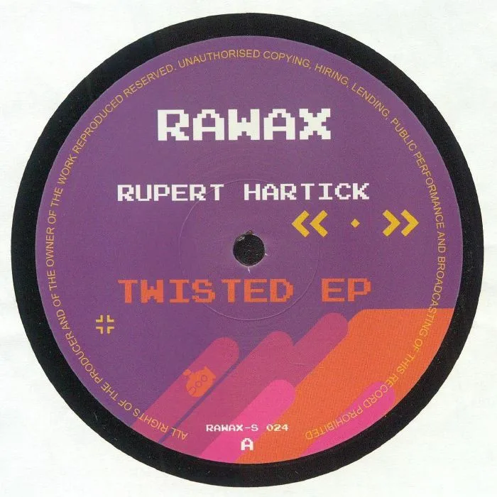 Лицевая сторона обложки — Rupert HARTICK — Twisted EP