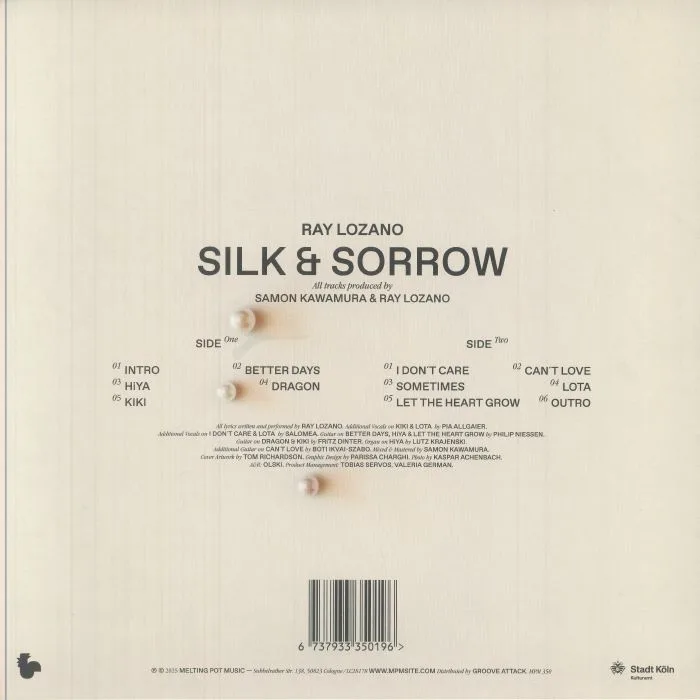 Back cover — Ray LOZANO — Silk&Sorrow