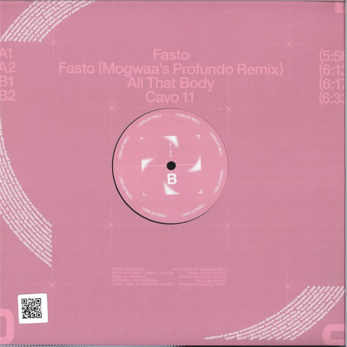 Back cover — Mogwaa, Prioleau — Fasto Ep