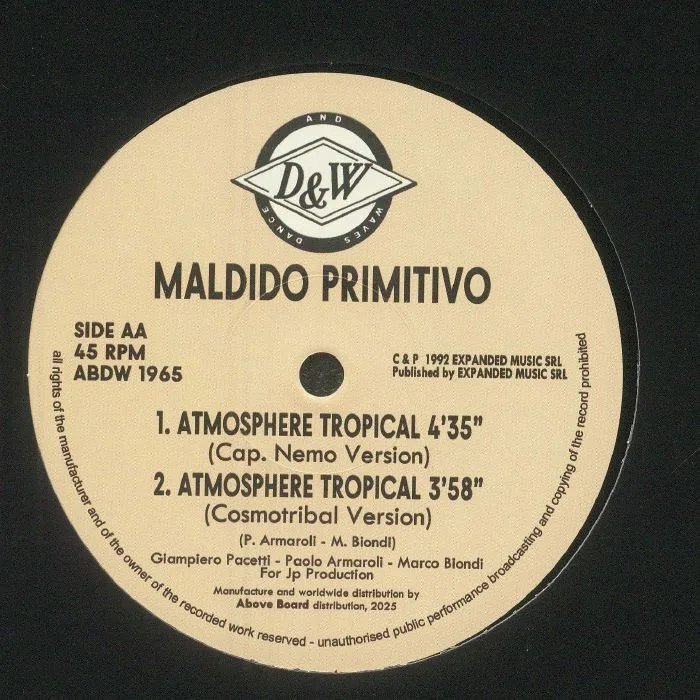 Back cover — MALDIDO PRIMITIVO — Atmosphere Tropical