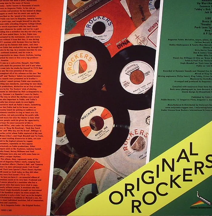 Back cover — AUGUSTUS PABLO — Original Rockers
