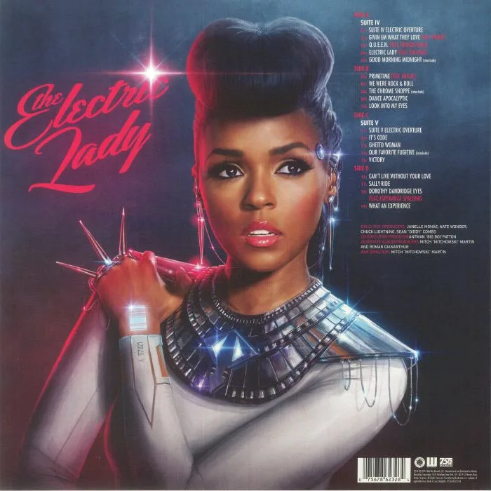Back cover — Janelle MONAE — The Electric Lady (reissue)