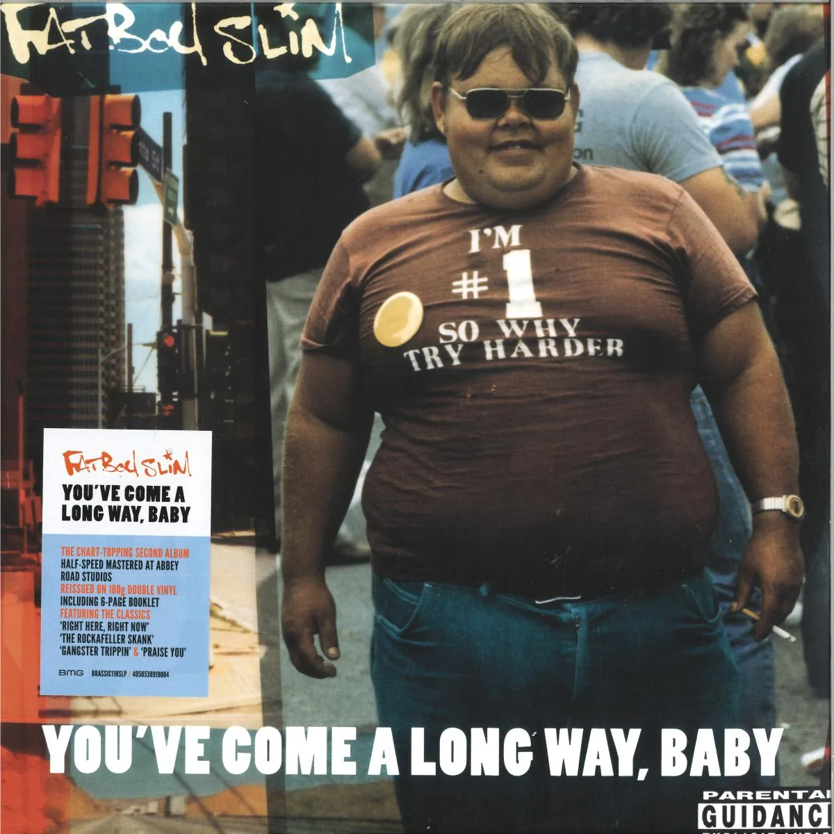 Лицевая сторона обложки — Fatboy Slim — You’ve Come A Long Way, Baby LP (2x12")