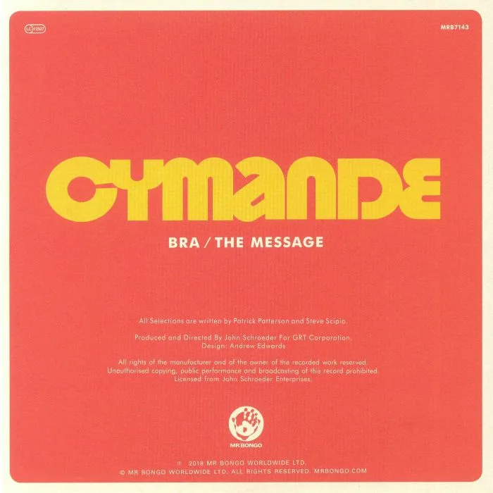 Обратная сторона обложки — CYMANDE — Bra (reissue)