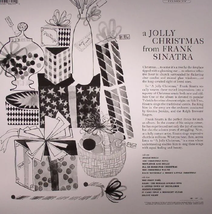 Обратная сторона обложки — Frank SINATRA — A Jolly Christmas (remastered)