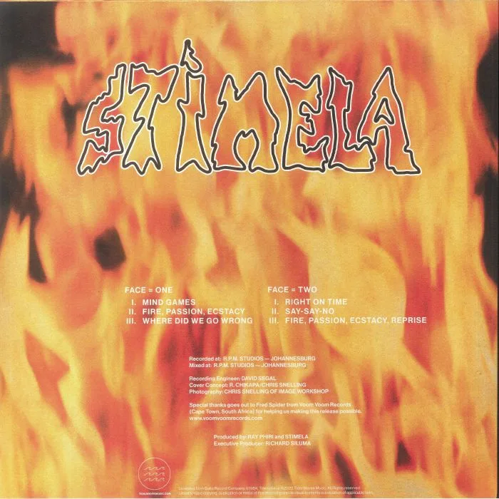 Back cover — STIMELA — Fire Passion Ecstasy