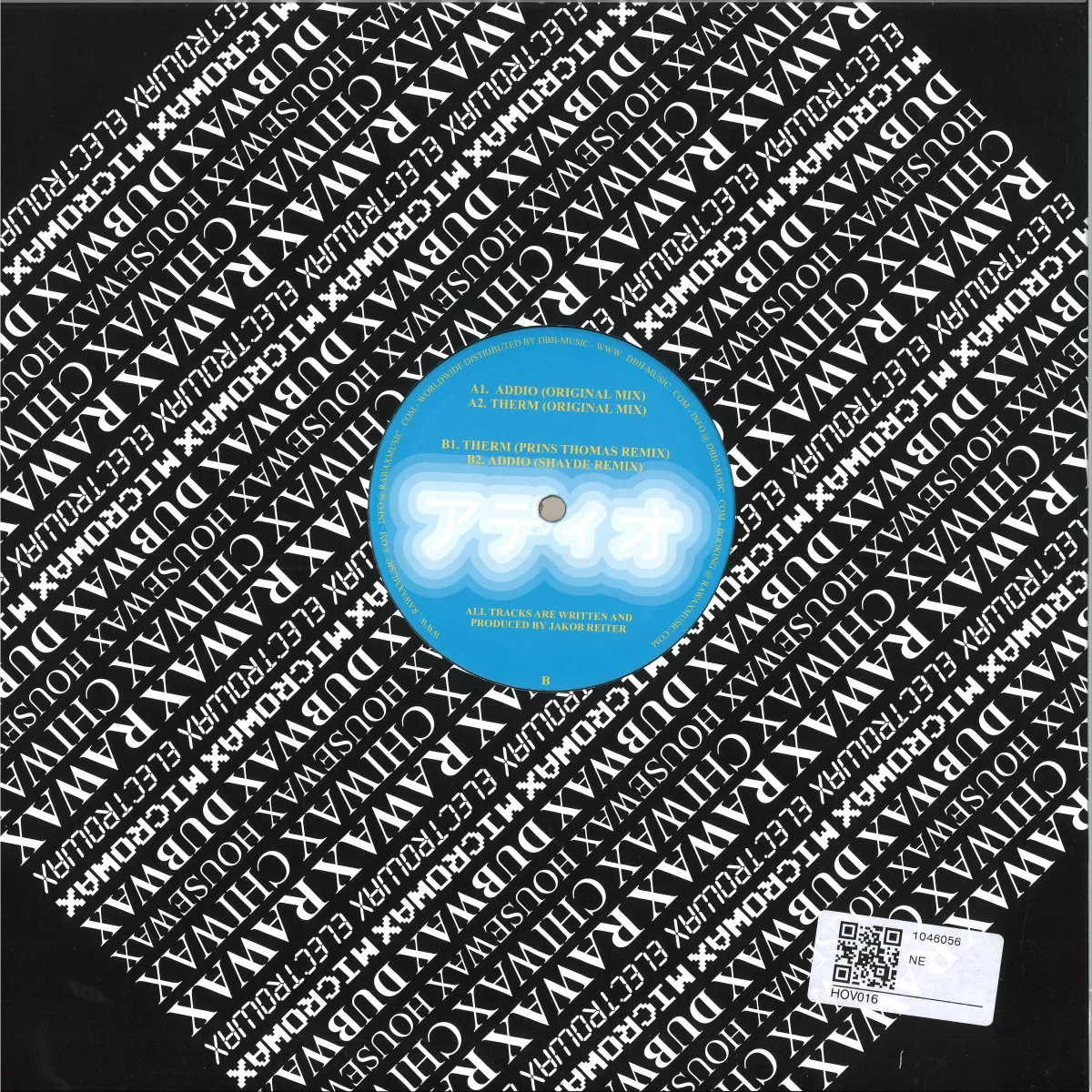 Back cover — Jakob Reiter — Addio EP