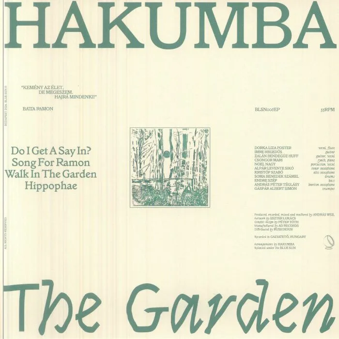 Обратная сторона обложки — HAKUMBA — The Garden