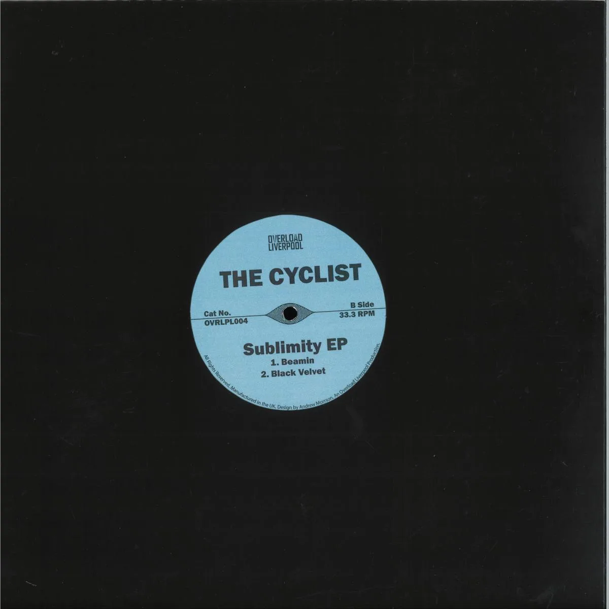 Back cover — THE CYCLIST — SUBLIMITY EP