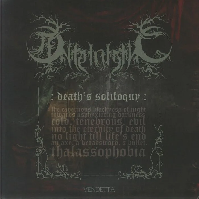 Back cover — ANTE INFERNO — Death's Soliloquy
