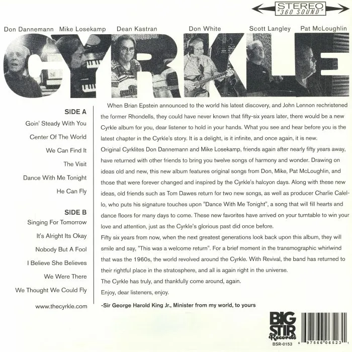 Back cover — The CYRKLE — Revival