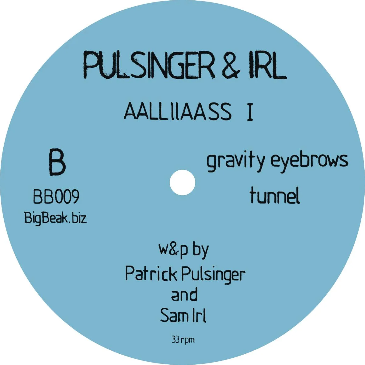 Back cover — Pulsinger & Irl — AALLIIASS I