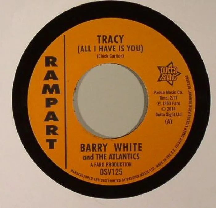 Front cover — Barry WHITE / THE ATLANTICS / SAMMY LEE — Tracy (All I Have Is You)