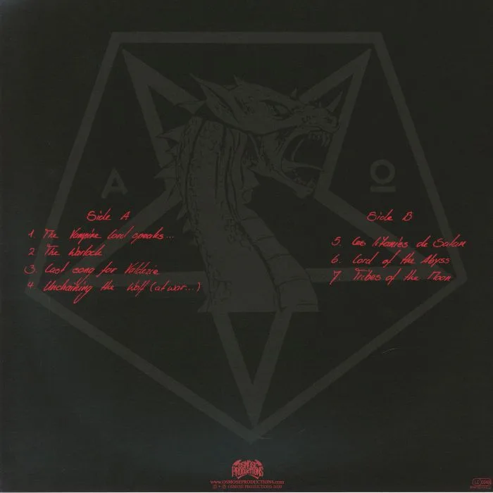 Back cover — NECROMANTIA — Crossing The Fiery Path (reissue)