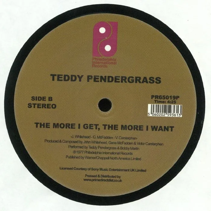 Back cover — Teddy PENDERGRASS — You Can't Hide From Yourself (Record Store Day 2019)