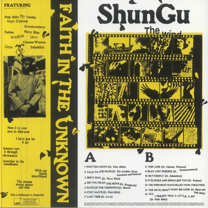 Back cover — SHUNGU — Faith In The Unknown