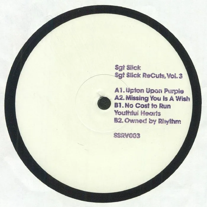Back cover — SGT SLICK — Recuts Vol 3