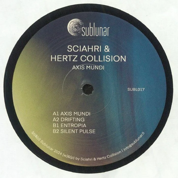 Back cover — SCIAHRI / HERTZ COLLISION — Axis Mundi