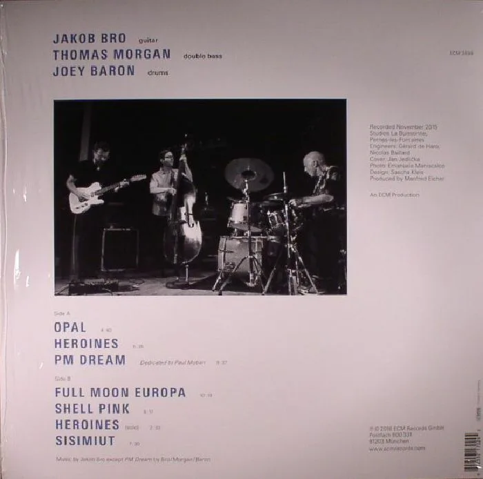 Back cover — Jakob BRO / THOMAS MORGAN / JOEY BARON — Streams