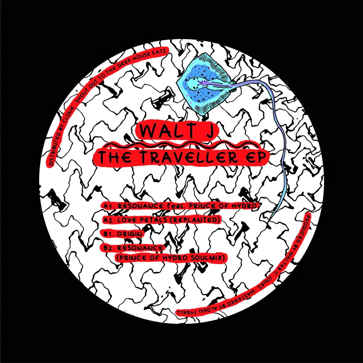 Лицевая сторона обложки — Walt J — The Traveller EP