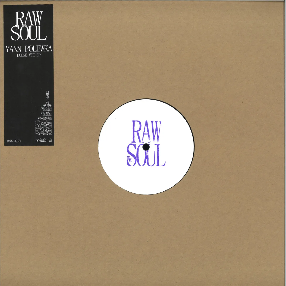 Front cover — Yann Polewka — House Vie EP