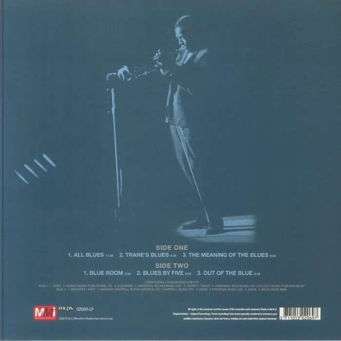 Обратная сторона обложки — Miles DAVIS — All Blues (reissue) (B-STOCK)