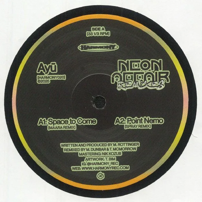 Front cover — AYU — Neon Affair (remixes)