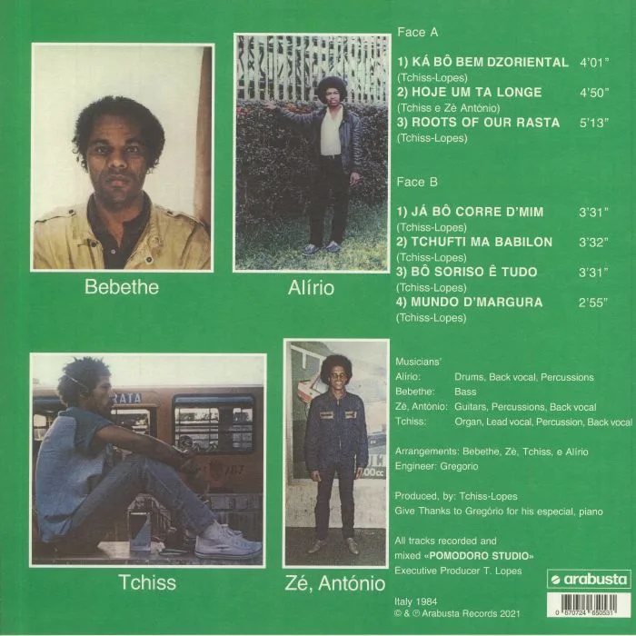 Back cover — TCHISS LOPES — Ja Bo Corre D'mim (reissue)
