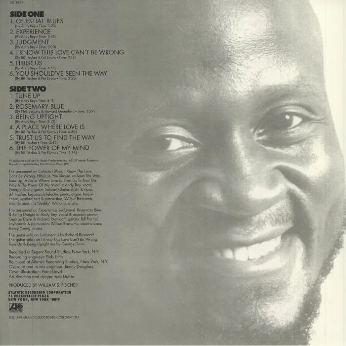 Обратная сторона обложки — Andy BEY — Experience & Judgment (reissue)