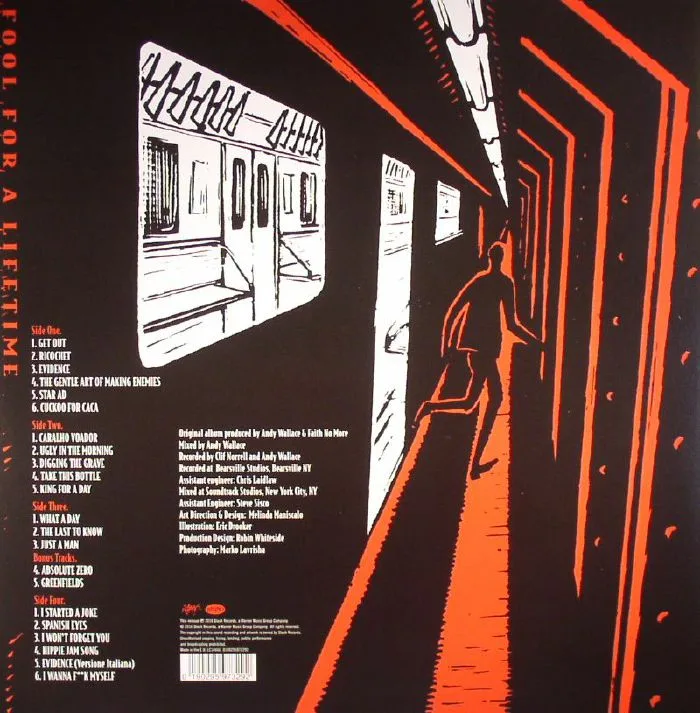 Back cover — FAITH NO MORE — King For A Day Fool For A Lifetime