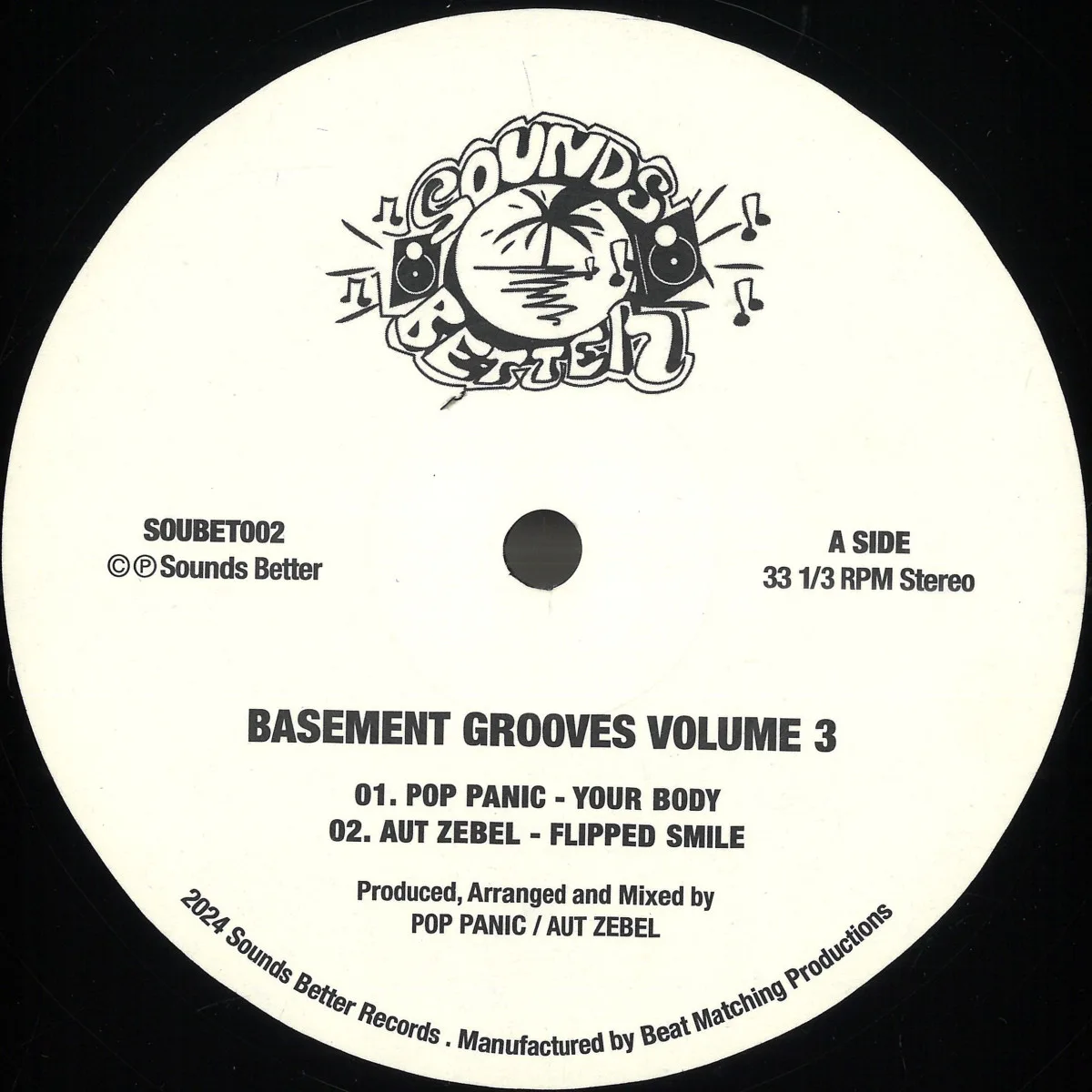 Лицевая сторона обложки — Various — Basement Grooves Vol. 3