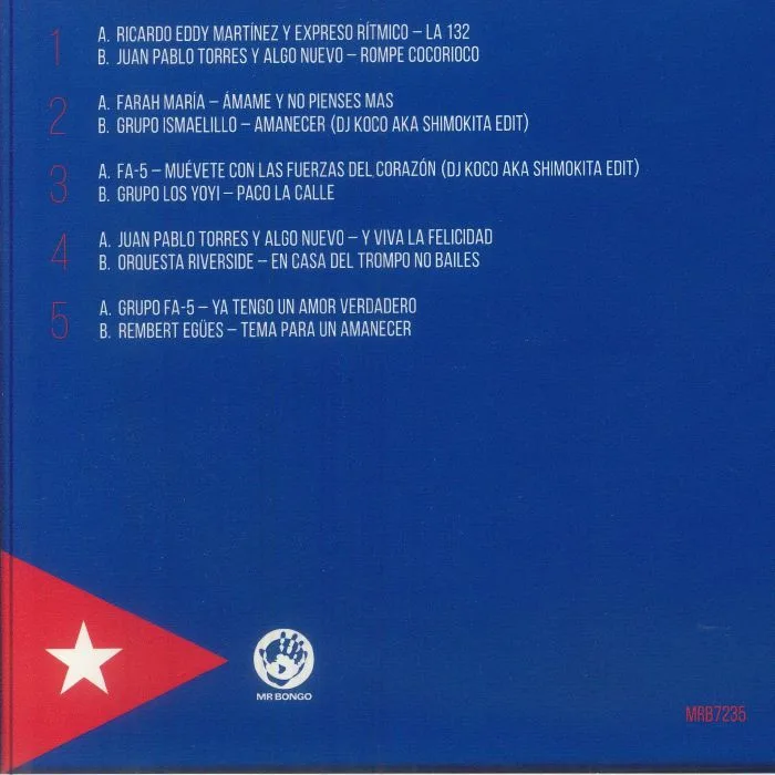 Back cover — DJ KOCO aka SHIMOKITA / VARIOUS — Cuba 45 Boxset: Cuban Classics Curated By DJ Koco (Record Store Day RSD 2026)