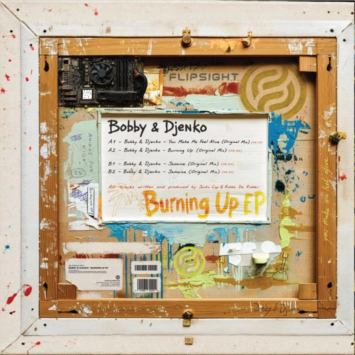 Back cover — Bobby & Djenko — Burning Up EP