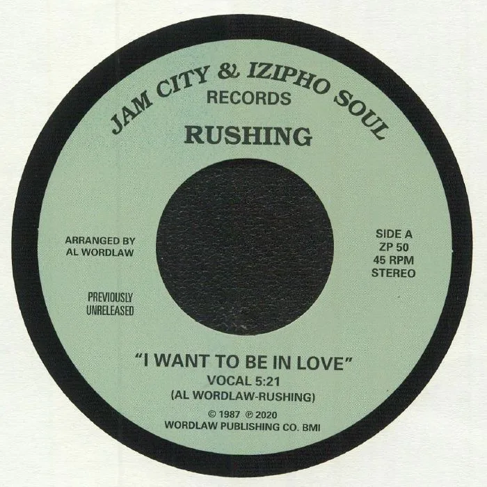 Front cover — RUSHING — I Want To Be In Love