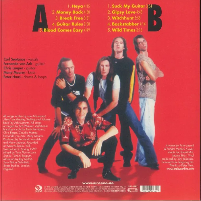Back cover — KROKUS — Round 13