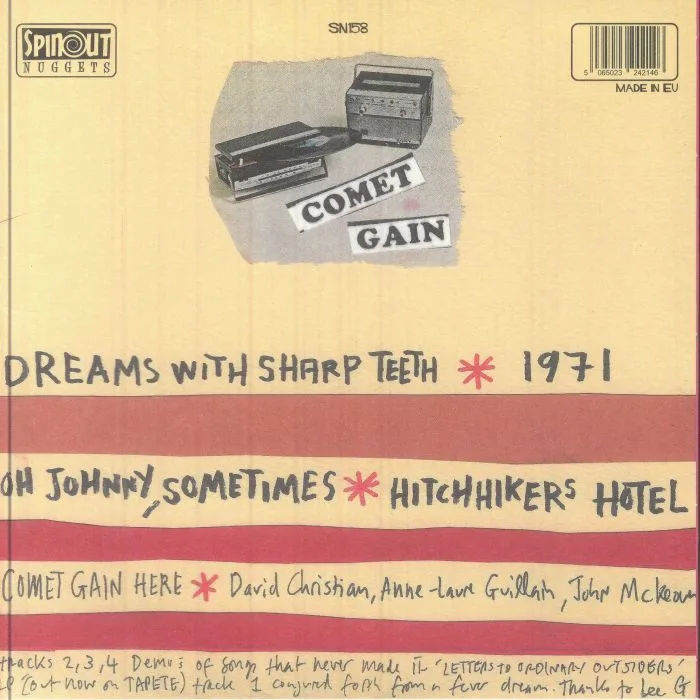 Back cover — COMET GAIN — Tickets To The Underneath EP