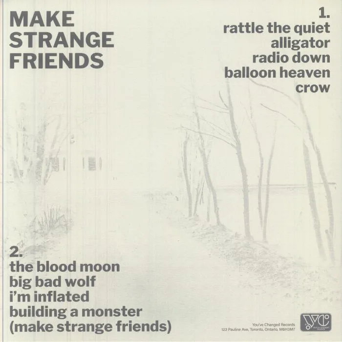 Обратная сторона обложки — CAGED ANIMALS — Make Strange Friends