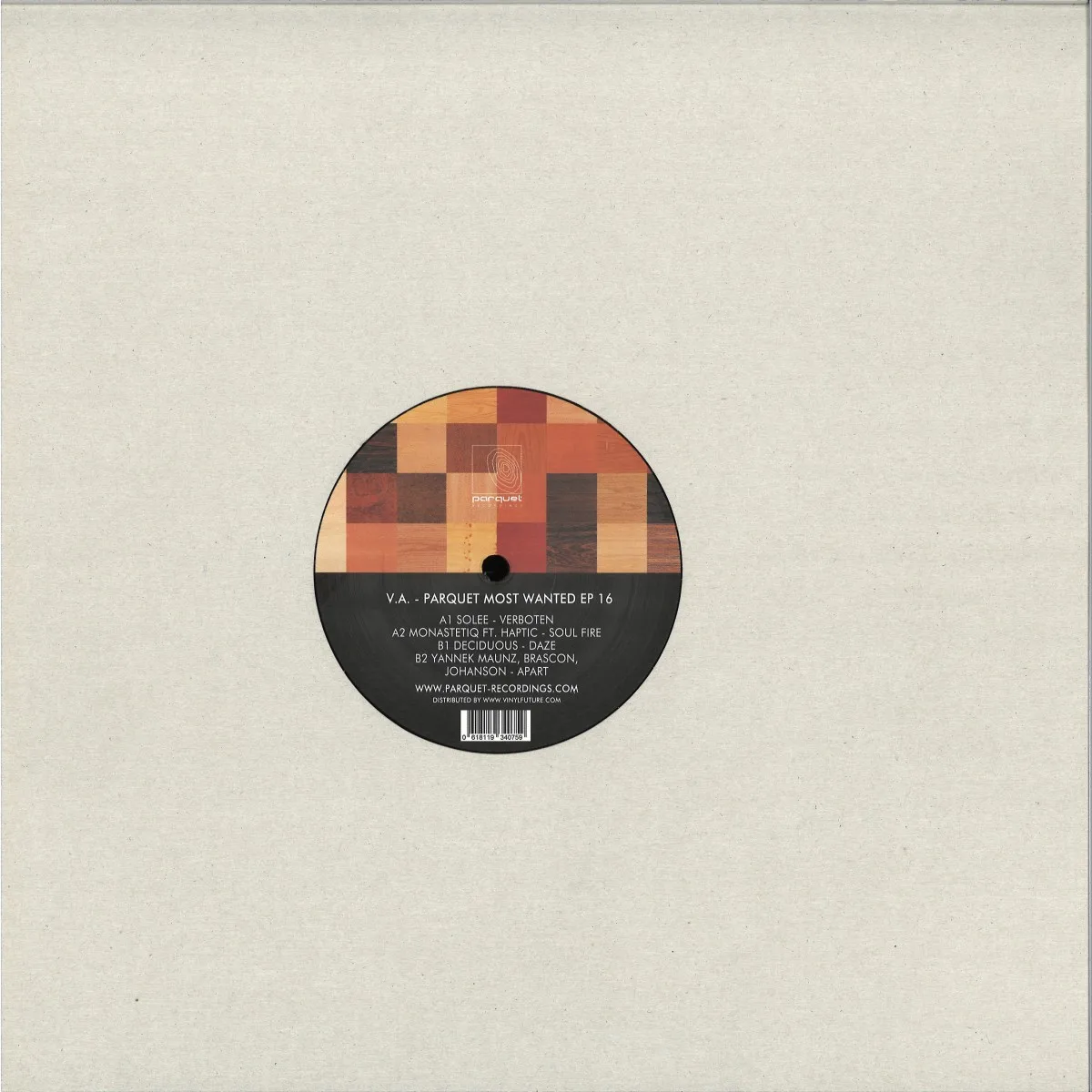Back cover — Various — Parquet Most Wanted EP 16