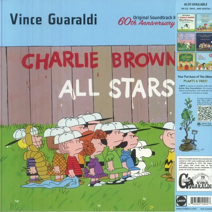 Back cover — Vince GUARALDI — It's Arbor Day: Charlie Brown (Soundtrack)