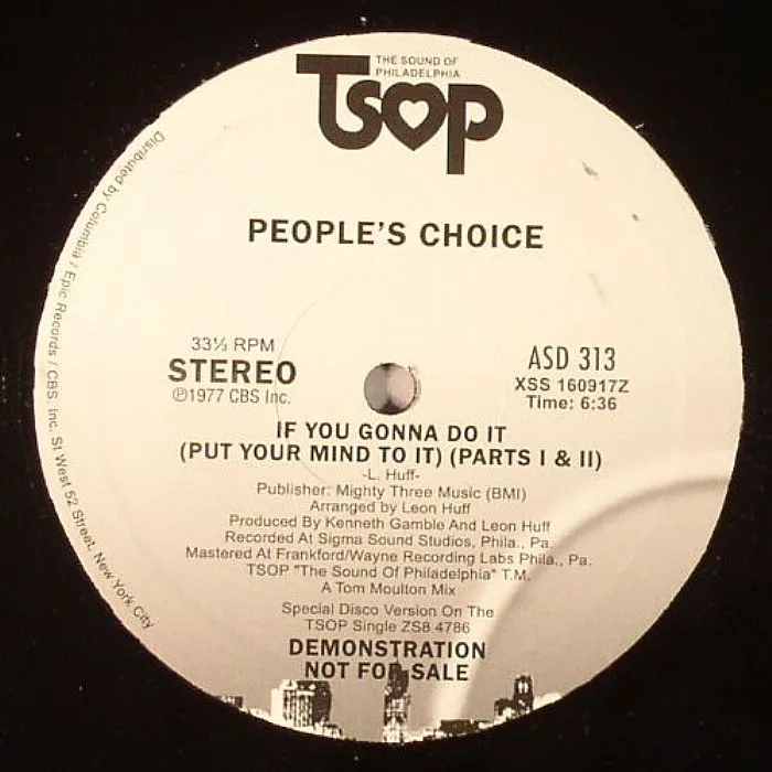 Лицевая сторона обложки — PEOPLE'S CHOICE — If You Gonna Do It (Put Your Mind To It)