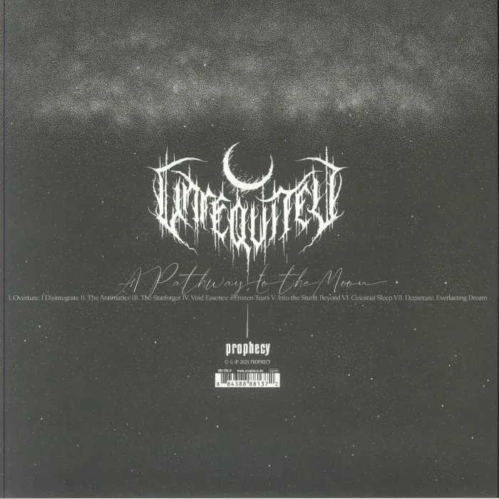Back cover — UNREQVITED — A Pathway To The Moon
