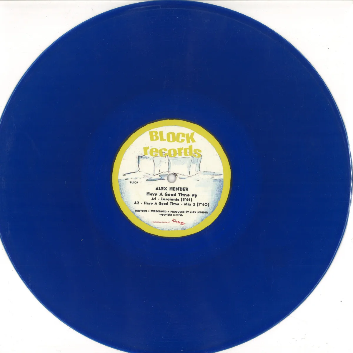 Back cover — Alex Hender — Hava A Good Time EP