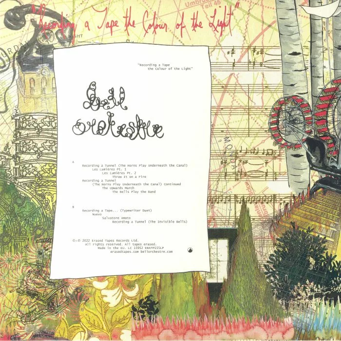 Обратная сторона обложки — BELL ORCHESTRE — Recording A Tape The Colour Of The Light (reissue)