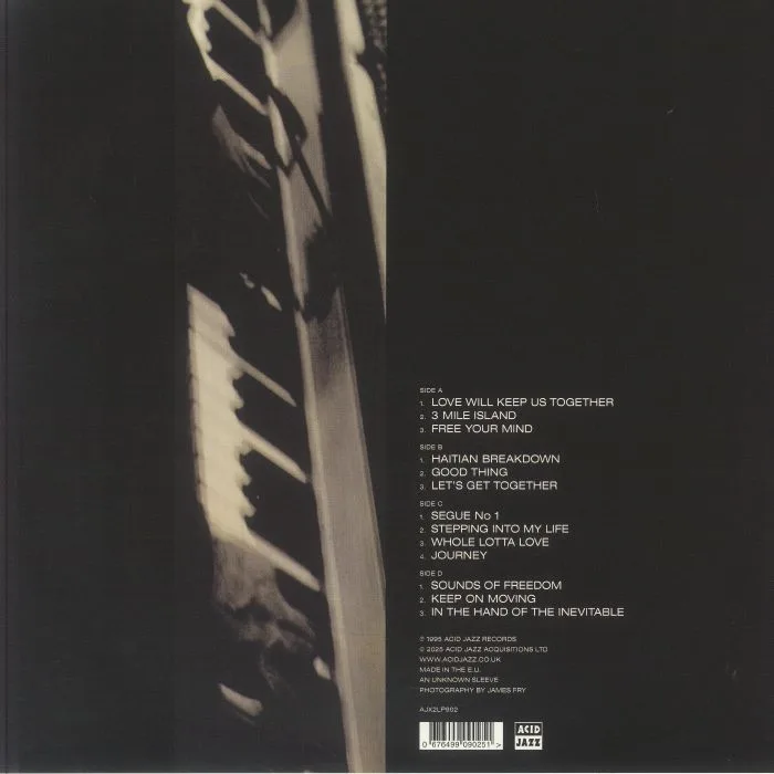Обратная сторона обложки — The JAMES TAYLOR QUARTET — In The Hand Of The Inevitable (30th Anniversary Edition)
