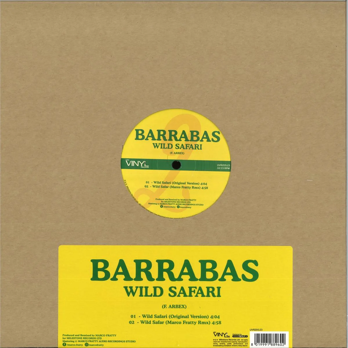 BOHANNON / BARABBAS — LET’S START THE DANCE PART II / WILD SAFARI