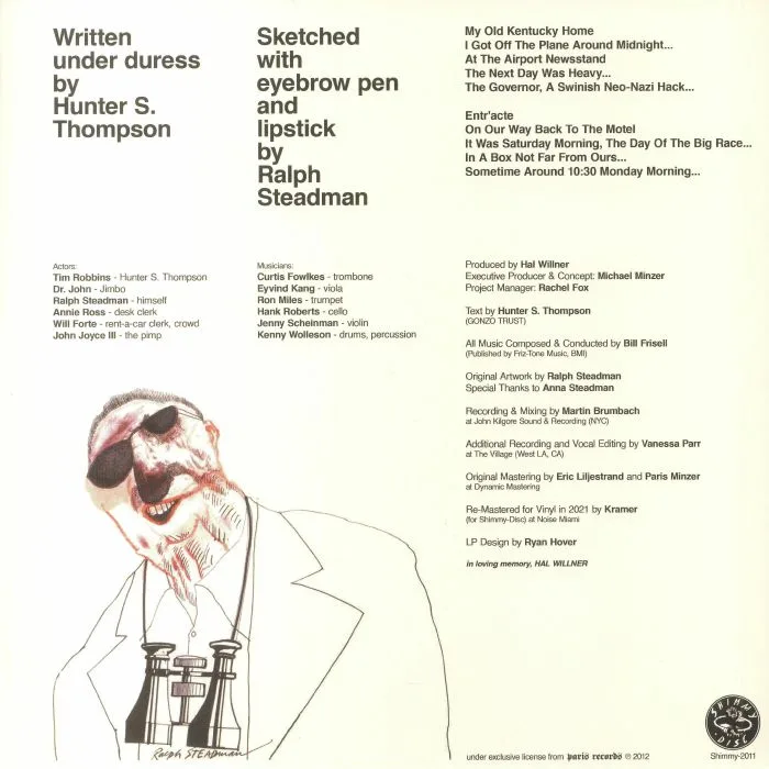 Обратная сторона обложки — Hunter S THOMPSON — The Kentucky Derby Is Decadent & Depraved