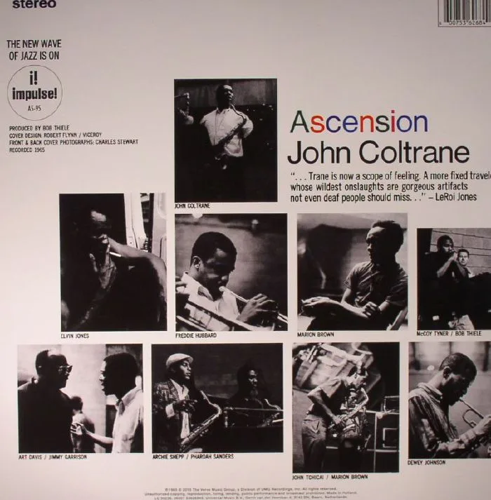 Обратная сторона обложки — John COLTRANE — Ascension